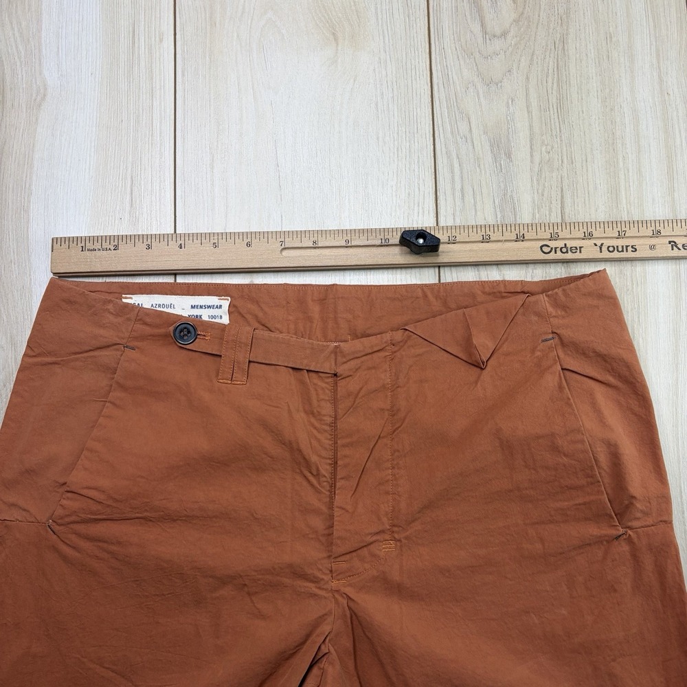 YIGAL AZROUEL Menswear Chino Dress Shorts Mens Size 32 Orange - Picture 9 of 12